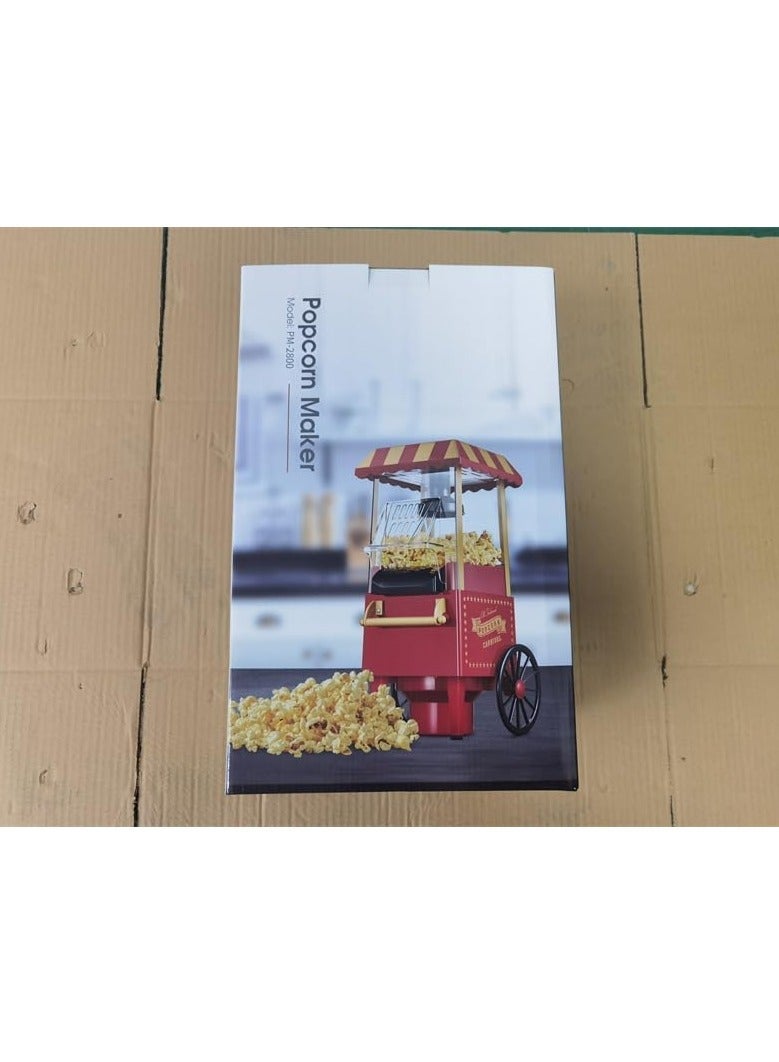 TIGER Popcorn Maker 1200W, Home Hot Air Popcorn Machine, Healthy & Fat-Free, Easy to Clean & Use, Best Theater Popcorn Popper for Movie Night, Parties, Kids Birthday Party Favorites, Red - Image 5