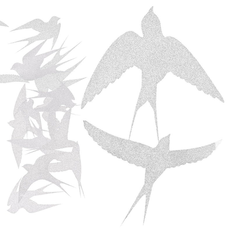 Frosted Finish Anti Collision Bird Window Stickers 20pcs Static Cling Removable Decals - Image 2