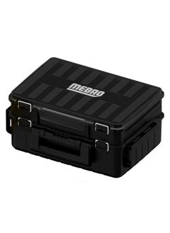 MEBAO Fishing Tackle Box Organizer Double Layer Tackle Storage Fishing Boxes Outdoor Box with Adjustable Dividers 43 * 29.5 * 18.6cm (Black)  - Image 1