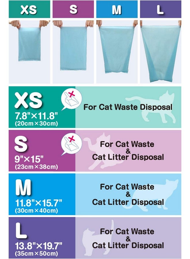بوس أكياس فضلات القطط المذهلة التي تغلق الروائح الكريهة - متينة وغير معطرة [المقاس: صغير، اللون: أزرق فاتح] (90 كيسًا، عبوة من قطعة واحدة) (90 كيسًا)؟ قد تكون صغيرة جدًا بحيث لا يمكن وضع مغرفة قمامة بداخلها! - Image 4