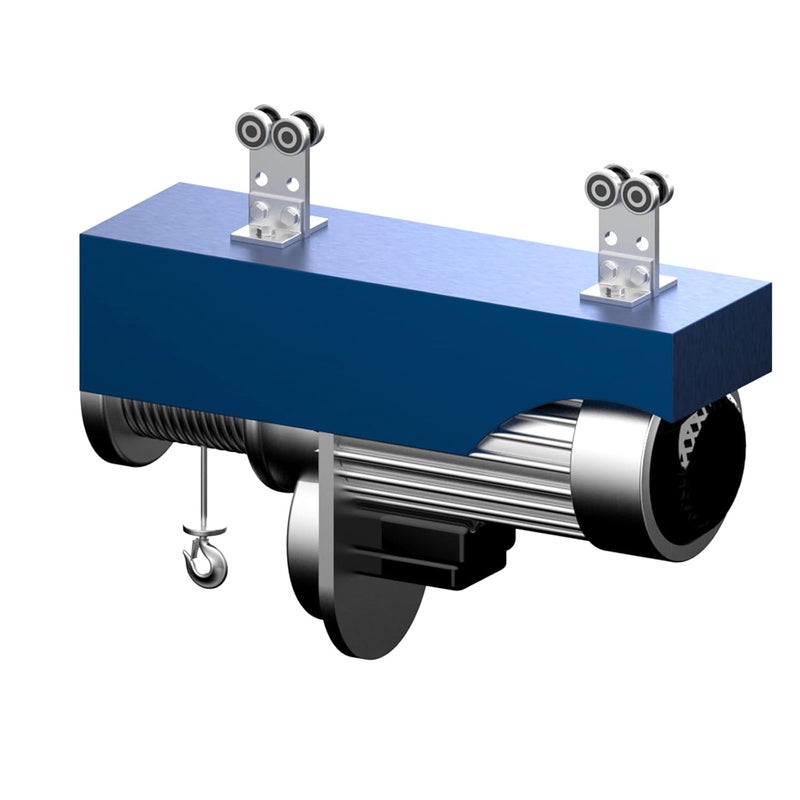 Fuperoo 4 Wheel Trolley Rollers. Bearing Trolley Assembly. Top Room for Set Screws, Allowing Use of 1-5/8" High Strut Channel - Image 5