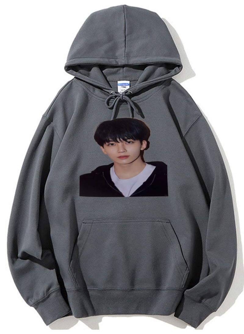 NIBEMINENT SEVENTEEN Printed Cotton Long Sleeve Hoodie 