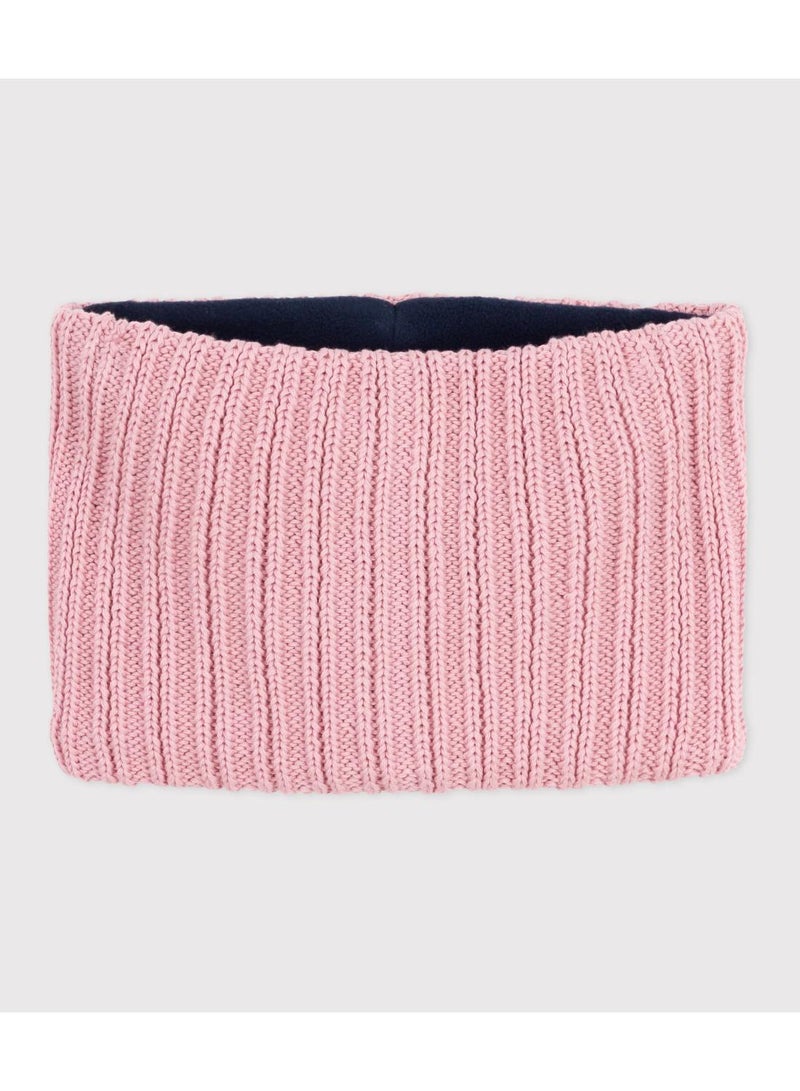 Petit Bateau Children's fleece-lined knitted snood - Image 1