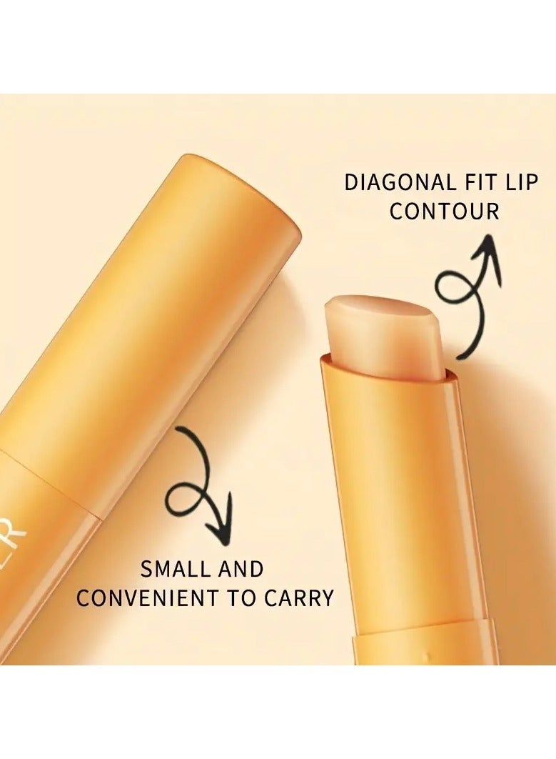 SADOER 2 pcs Natural Vitamin C Aloe Vera Lip Balm - Moisturizing Lip Gloss For Healthy, Glossy Lips - Image 2