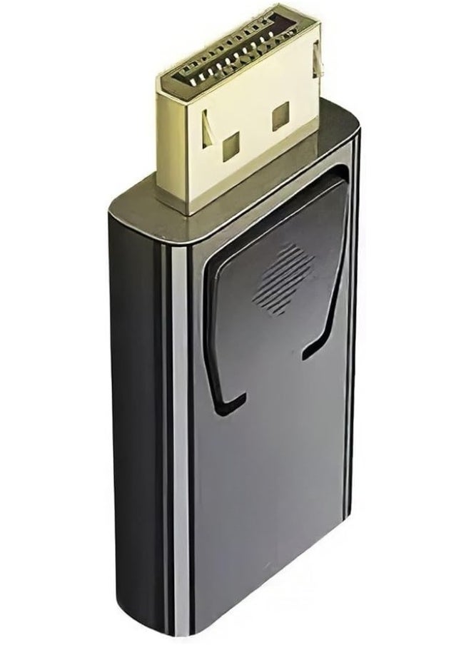 ماركة غير محددة محول منفذ عرض إلى HDMI بدقة 4K – ذكر إلى أنثى، فولت 1.4، مطلي بالذهب، للاستخدام مع الكمبيوتر، اللاب توب، الشاشات، أجهزة العرض، وتلفزيونات HD – قطعة واحدة  - Image 1
