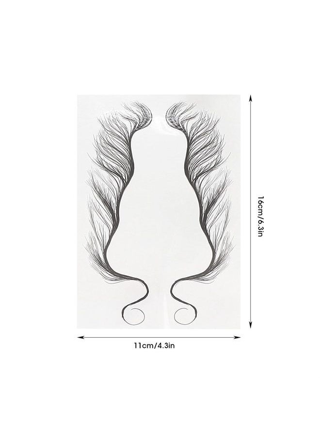 Hair Edges Tattoo Stickers 5 Sheets Baby Hair Tattoo Edges Hair Temporary Tattoo Stickers Waterproof DIY Hairstyling Hair Stickers Fake Hairline Sticker for Women Girls