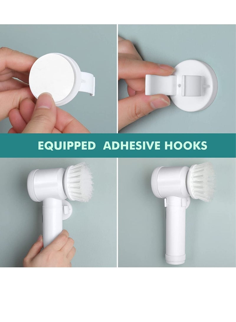 ELTRAZONE Magic Brush Electric Spin Scrubber, Electric Cleaning Brush with 3 Brush Heads,Bathroom Rechargeable Scrub Brush,Shower Scrubber for Cleaning丨Wall/Bathtub/Toilet/Window/Kitchen - Image 3