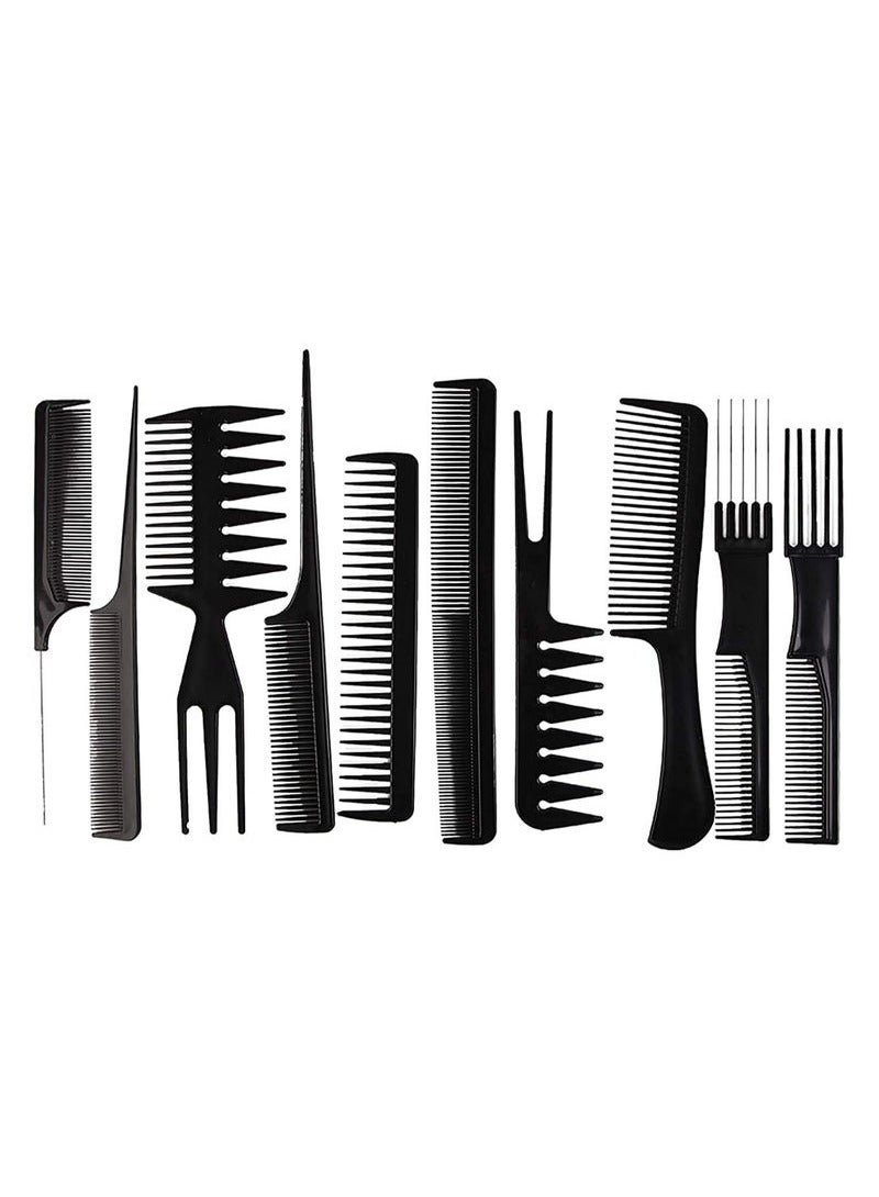 SHOWAY 10pcs Hair Comb Set  Barber Combs Kit for Men and Women - Image 4