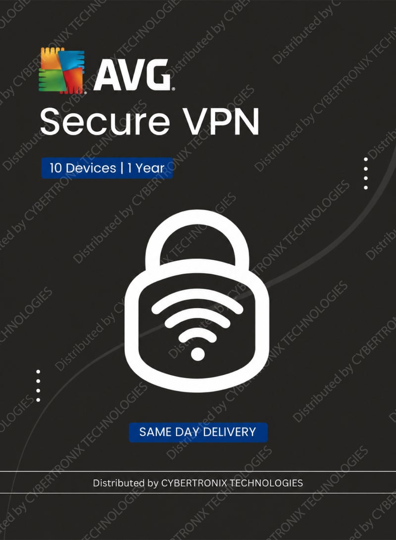 AVG Secure VPN | 10 Devices for 1 Year | Digital License | SAME DAY DELIVERY