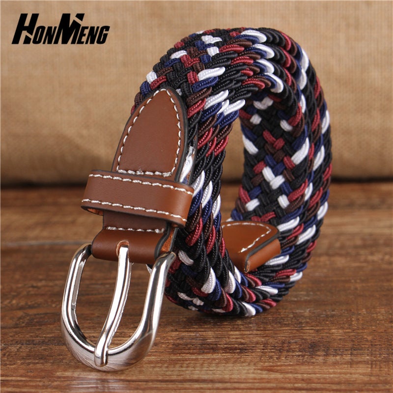 2.5cm Elastic Canvas Belt UnisexC16 C16 