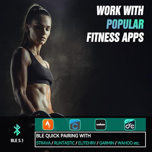 CYCPLUS Heart Rate Monitor Armband,Bluetooth 5.1 ANT+ HR Monitor with HR Zone LED Indicator, IP67 Waterproof, Use for Running Cycling Gym and Other Sports (2025 Upgraded Model) - Image 5