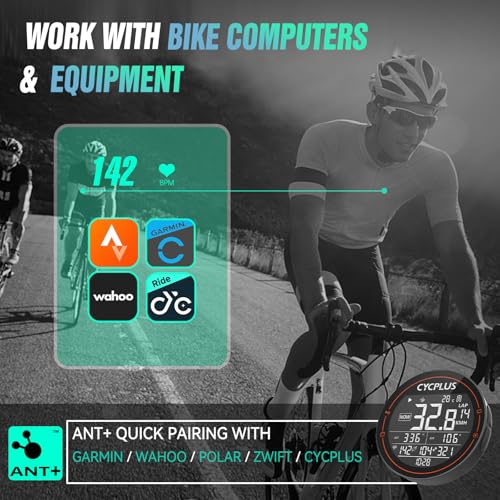 CYCPLUS Heart Rate Monitor Armband,Bluetooth 5.1 ANT+ HR Monitor with HR Zone LED Indicator, IP67 Waterproof, Use for Running Cycling Gym and Other Sports (2025 Upgraded Model) - Image 4