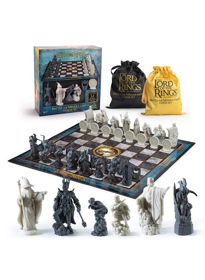 The Noble Collection The Noble Collection The Lord of The Rings - Chess Set: Battle for Middle-Earth,Black, for 5 Players  - Image 1