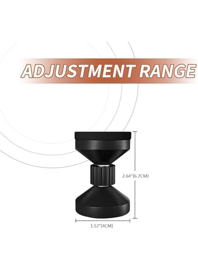 HOOKOR Headboard Stoppers for Wall, Adjustable Threaded Bed Frame Anti-Shake Tool, Bedside Anti Shake Tool for Beds Sofas Cabinets, Easy to Install, 4PCs, Black,M - Image 2