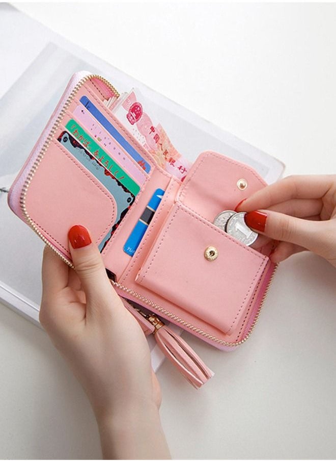 NIBEMINENT - BTS new album Proof tassel purse wallet for women black - Image 1