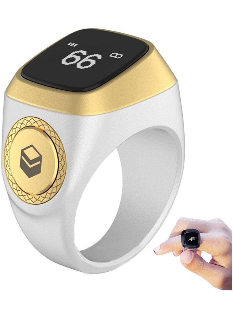 Smart Dhikr Ring, with Bluetooth Connectivity Exclusive IQIBLA App, Vibration Reminder, Tasbeeh Counter and 5 Daily Prayer Reminders, Specially Customized for Arab Middle East Countries - Image 2