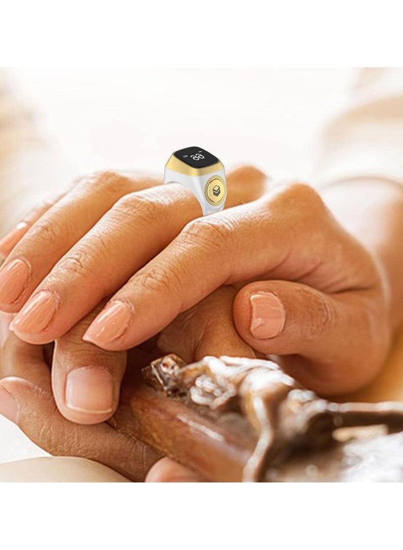 Smart Dhikr Ring, with Bluetooth Connectivity Exclusive IQIBLA App, Vibration Reminder, Tasbeeh Counter and 5 Daily Prayer Reminders, Specially Customized for Arab Middle East Countries - Image 5