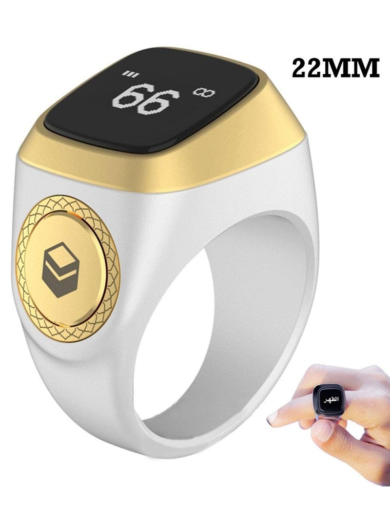 Smart Dhikr Ring, with Bluetooth Connectivity Exclusive IQIBLA App, Vibration Reminder, Tasbeeh Counter and 5 Daily Prayer Reminders, Specially Customized for Arab Middle East Countries - Image 1