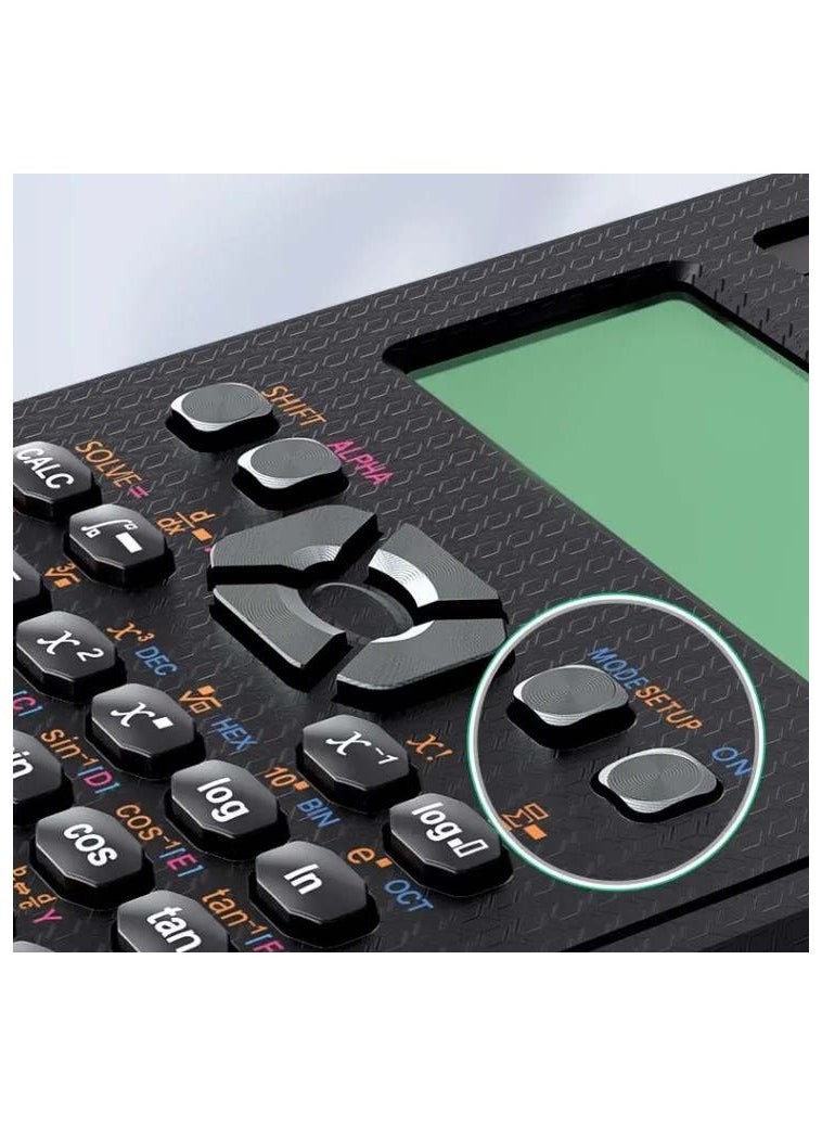 ABJ - Advanced Scientific Calculator Set - Multiview Display, Erasable LCD Writing Tablet, Solar Power, Notepad for School, Engineering, Teachers with Pen included - Image 1