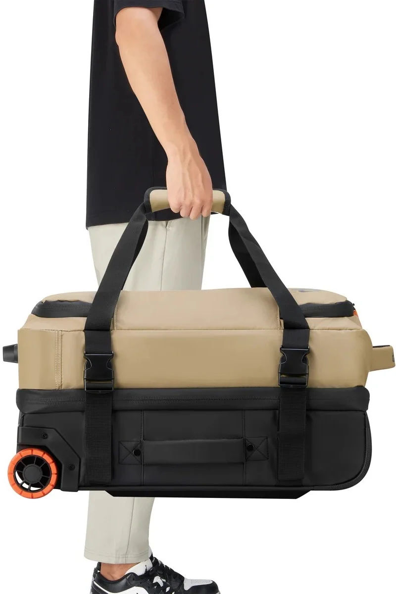 Jeep JS005A - 55cm Softcase 2-Wheel Luggage Trolley Duffle - Warm Sand