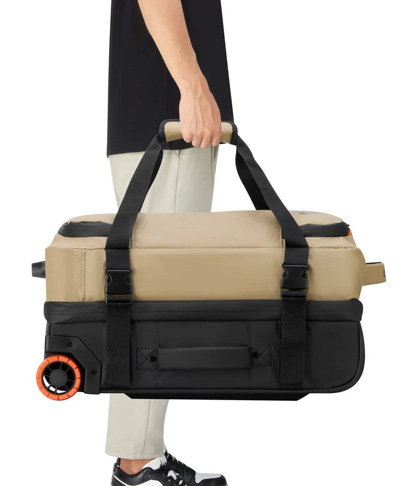 Jeep  JS005A 55 Cm Small Softcase 2-Wheeled Cabin Luggage Trolley Duffle - Warm Sand  | Best Price UAE