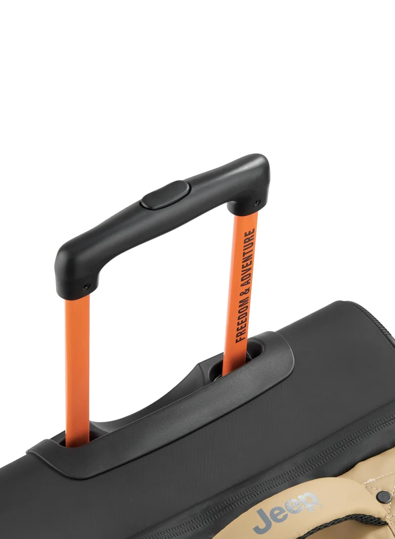 Jeep  JS005A 55 Cm Small Softcase 2-Wheeled Cabin Luggage Trolley Duffle - Warm Sand  | Best Price UAE