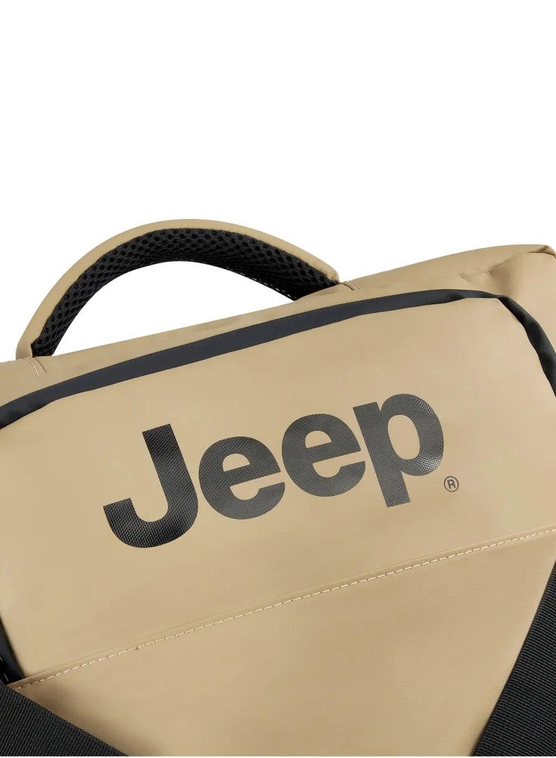 Jeep  JS005A 55 Cm Small Softcase 2-Wheeled Cabin Luggage Trolley Duffle - Warm Sand  | Best Price UAE