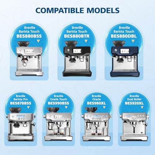Beckacher 6 Pack Upgrade Water Filters Compatible with Breville BES880 Barista Touch, BES990 BES980 Oracle Touch and BES878 BES920 Bambino ClaroSwiss Sage Espresso coffee Machine, #BES008WHT0NUC1 - Image 3
