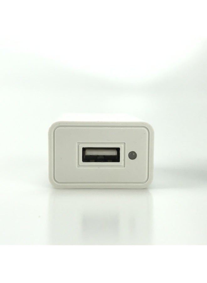 5v2a Variable Light Charger 5v1a Power Adapter Mobile Phone Usb Charger Turn Light Charging Headband Indicator Light-Color:Big M White 5V1A Variable Lamp - Image 2