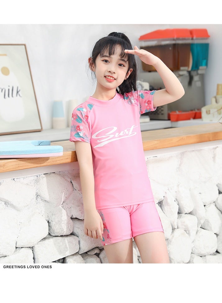 S-Quality 3-Piece Girls’ Bathing Suit Set – Swimsuit, Shorts & Cap – Fun Summer Swimwear for Kids - Image 4