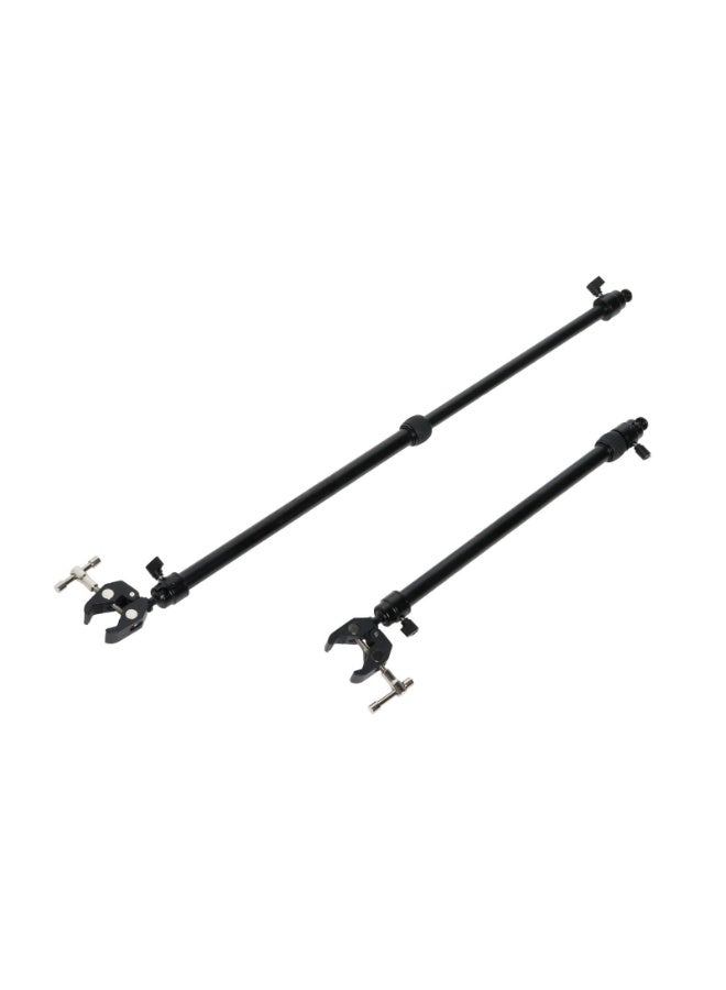 Camera Slider Support Arms?2 Packwith C Clamps, Multi-Angle Movement Length-Adjustable Tripod Support Rods, Alluminium Alloy Triopod Stabilizer for Shooting - Image 3