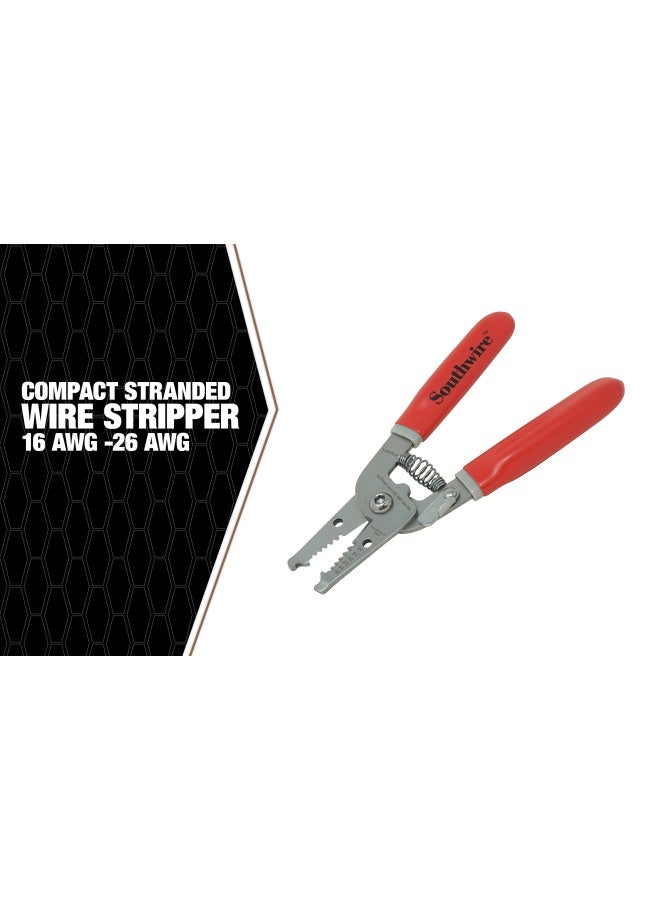 Southwire أدوات ومعدات S1626Str أداة تقشير الأسلاك الصلبة والمجعدة المدمجة - Image 4