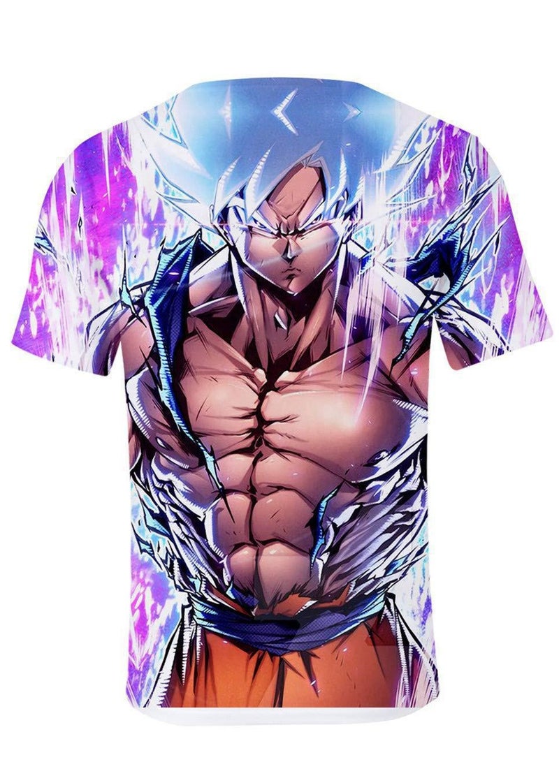 تي شيرت Anime Dragon Ball ثلاثي الأبعاد بطباعة رقمية قابلة للتنفس - Image 2