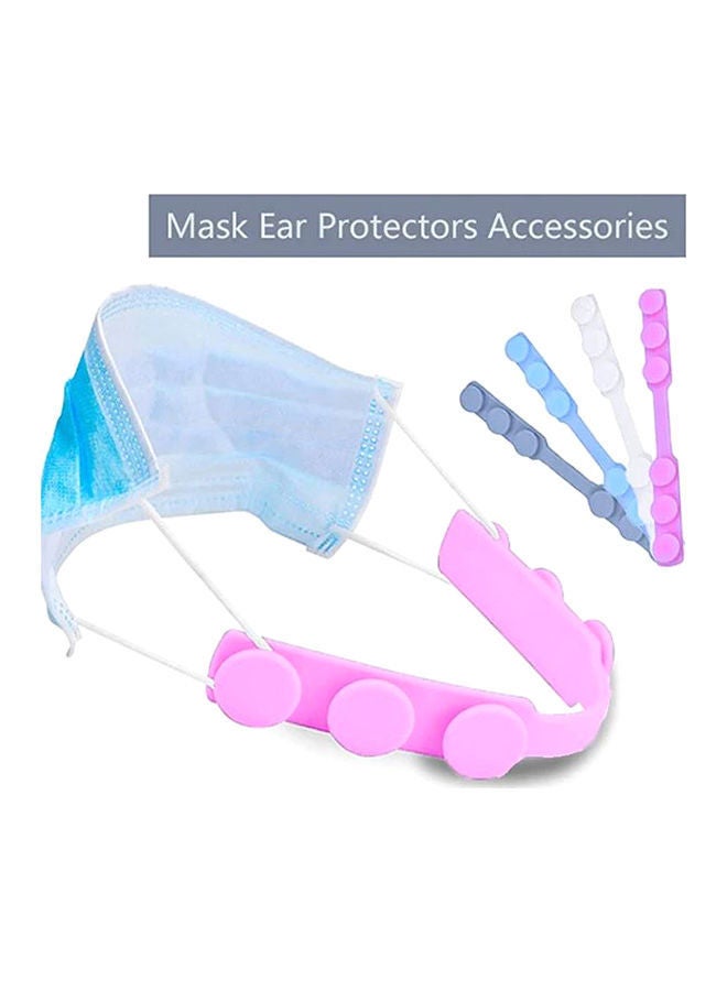 NIBEMINENT 3-Piece Adjustable Anti-Slip Mask Strap Extension Ear Hook Set Pink - Image 5