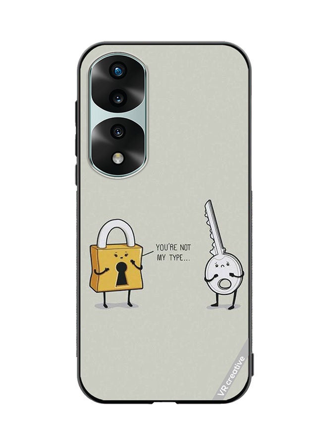 VR CREATIVE Protective Case Cover For Honor 70 Pro You Are Not My Type Design Multicolour - Image 1