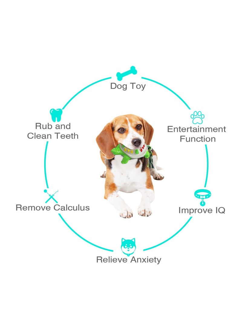 Y&D Dog Chew Toys, KASTWAVE Toothbrush Stick Teeth Cleaning Brush Dental for Small Medium Large Dog, Rubber Squeaky Toys Aggressive Chewers Interactive Training - Image 2