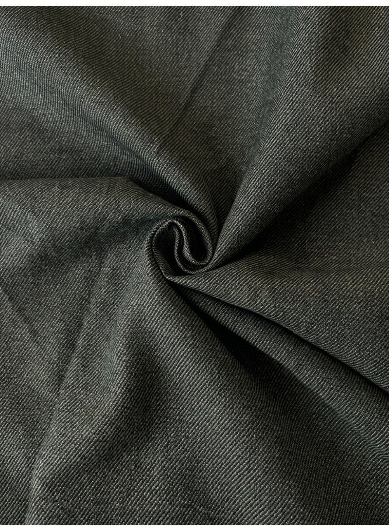 Dark Green Wool Blend Suiting Fabric, Wrinkle Resistant Washable Stretch Tailoring Cloth for Formal Suit & Thobe width 146cm, length 3.75meters - Image 1