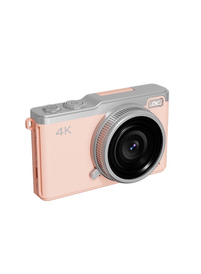 Makrystorm 4K Digital Camera, 64MP Vlogging Cameras, 16X Autofocus Point and Shoot Digital Camera with 2.4in 180°Flip Screen, Compact Vlog Travel Camara with 64G TF Card for Photography, Pink - Image 5