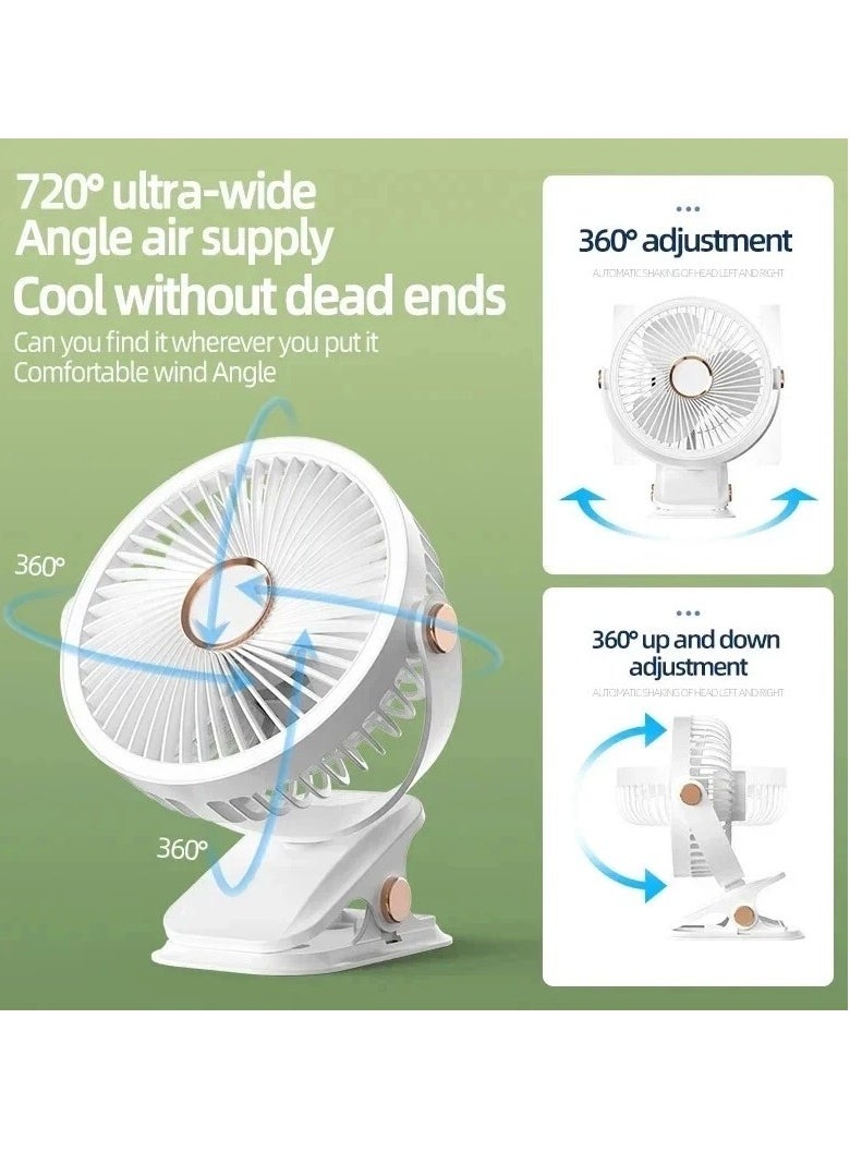 Sunhome 4 in 1 Multi-Functional Portable Rechargeable Clip Fan, Table fan, Hanging Fan, Handheld Fan  - Image 3
