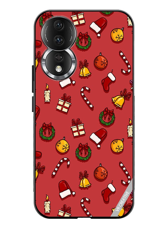 VR CREATIVE Protective Case Cover For Honor 80 Christmas Symbols Design Multicolour - Image 1