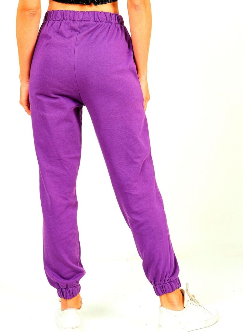 VENTIUP Women Sweatpants Purple  - Image 4