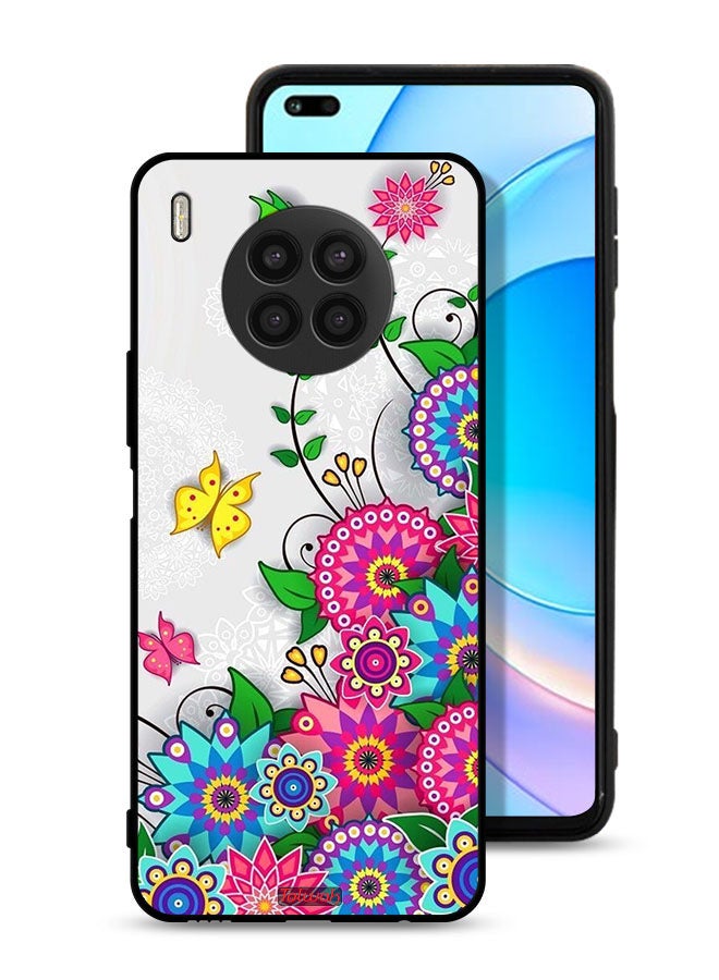Tolwak Huawei nova 8i Protective Case Cover Mandala Flowers - Image 1