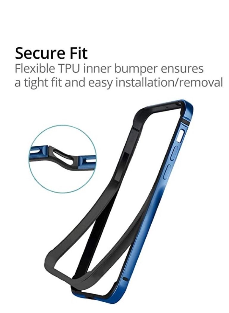 Y&D IPhone 13 Case Anodized Aluminum Bumper Supports Mag-Safe Wireless Charging Edge Armor Protective Minimal Designed For IPhone 13/13 Pro (6.1-Inch)  - Image 5