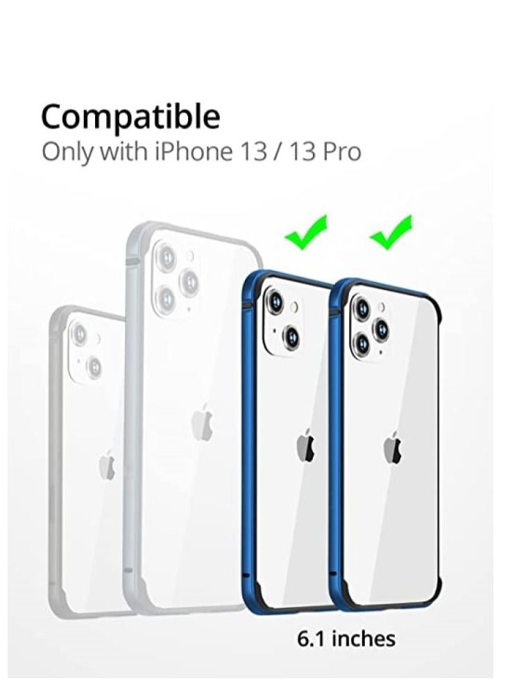 Y&D IPhone 13 Case Anodized Aluminum Bumper Supports Mag-Safe Wireless Charging Edge Armor Protective Minimal Designed For IPhone 13/13 Pro (6.1-Inch)  - Image 4