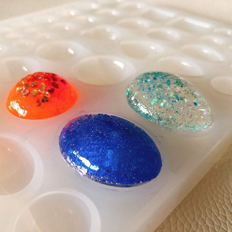 Artool ARTOOL Silicone Resin Mold for Jewellery Keychains Pendant Epoxy Resin Art Mould DIY Art and Craft 9 Different Shapes 90 Cavity (B92) - Image 2