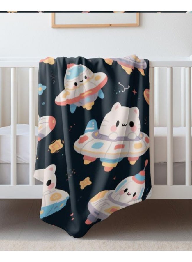 عام بطانية رقيقة من الفانيلا (حرارة ومريحة، ومناسبة للنوم واستخدام اللعبة والغبار والرمل) 150 سم * 200 سم - 1177 - Image 4