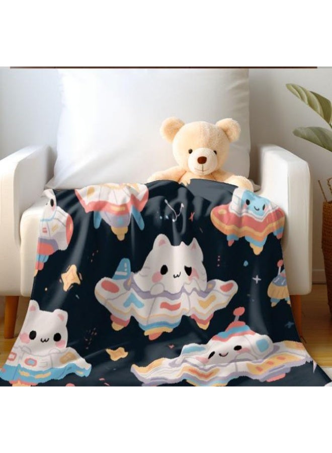 عام بطانية رقيقة من الفانيلا (حرارة ومريحة، ومناسبة للنوم واستخدام اللعبة والغبار والرمل) 150 سم * 200 سم - 1177 - Image 5