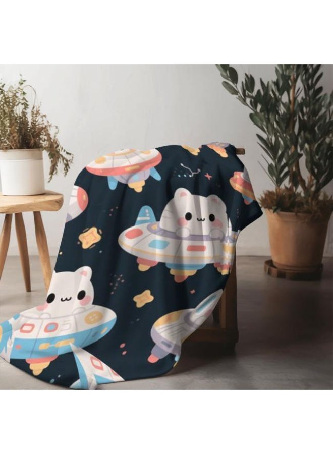 عام بطانية رقيقة من الفانيلا (حرارة ومريحة، ومناسبة للنوم واستخدام اللعبة والغبار والرمل) 150 سم * 200 سم - 1177 - Image 1