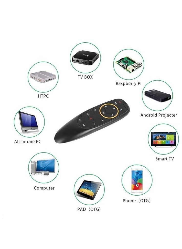 PopZa G10 Voice Air Fly Mouse, 2.4G Wireless 6 Axis Gyroscope Air Mouse Remote Control, IR Learning Controller for Android TV Box T9 H96 Max X96 X88 Mini M8s A95x - Image 4