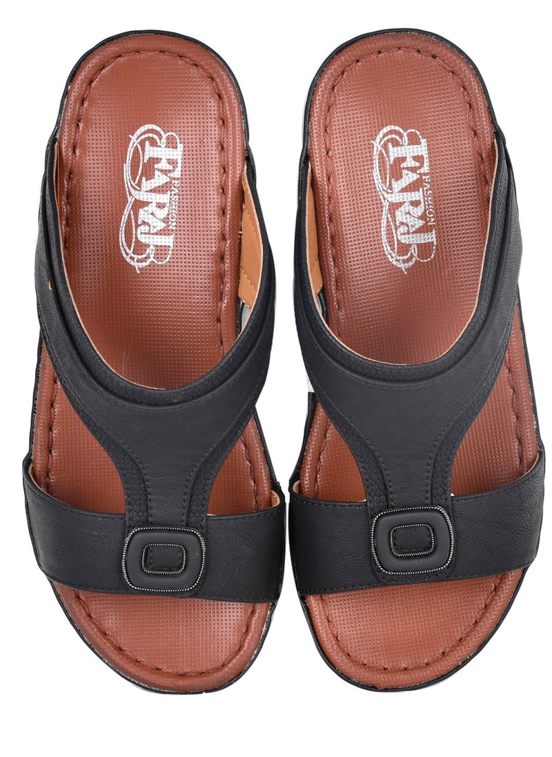 Faraj Fashion - Mens Arabic Sandals - Image 1